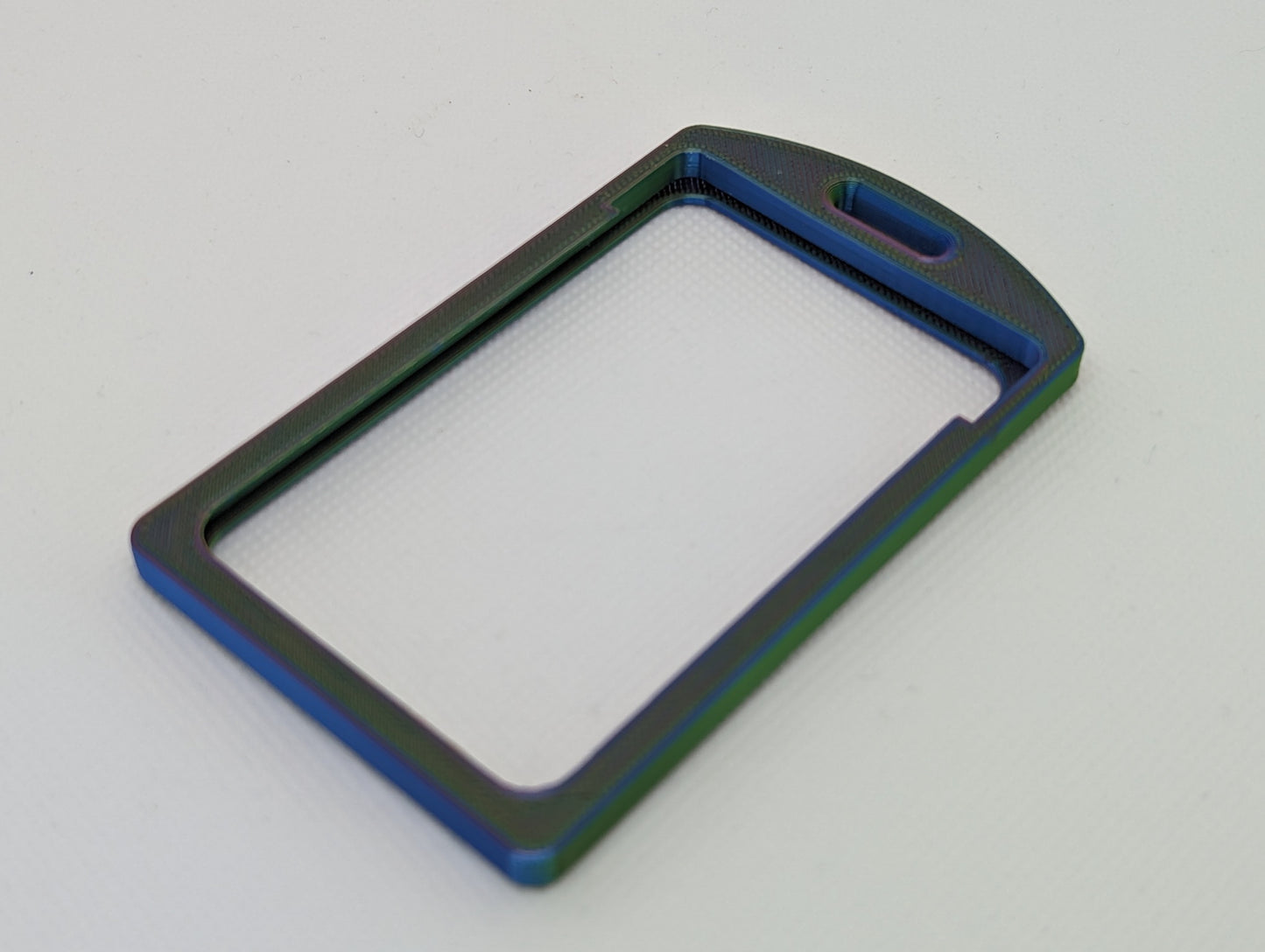 Polychomatic Red/Blue/Green badge holder